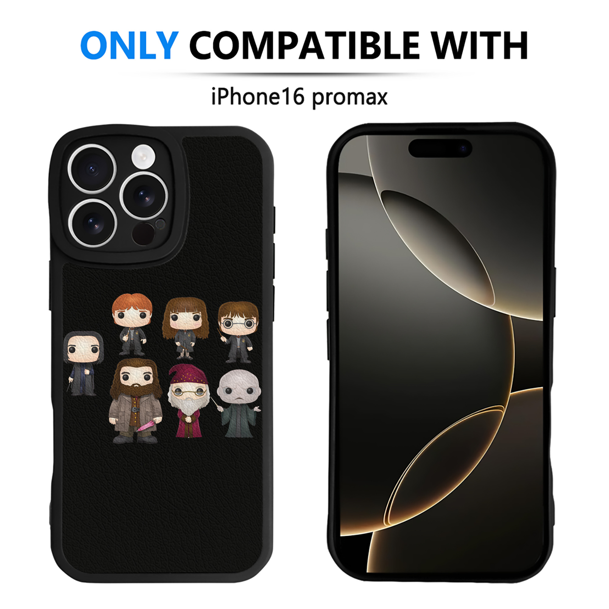 （画像用） Harry Potter ハリー・ポッターシリーズ 【iPhone 16シリーズ対応】シリコンスマホケース（レザー調） 材質：シリコン